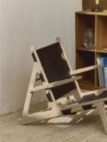 Bild von Fredericia Furniture 2229 Børge Mogensen Limited Edition Jagdstuhl 75-jähriges Jubiläum - Geölte Esche/Dunkelbraunes Leder