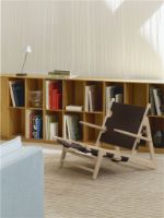 Bild von Fredericia Furniture 2229 Børge Mogensen Limited Edition Jagdstuhl 75-jähriges Jubiläum - Geölte Esche/Dunkelbraunes Leder