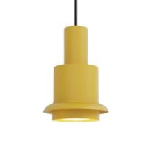 Bild von DCW Editions Chaumont Pendelleuchte Ø: 19 cm - Edelstahl/Gelb