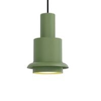 Bild von DCW Editions Chaumont Pendelleuchte Ø: 15 cm - Edelstahl/Grün
