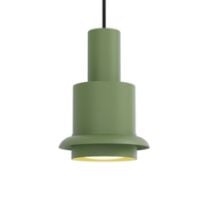 Bild von DCW Editions Chaumont Pendelleuchte Ø: 15 cm - Edelstahl/Grün