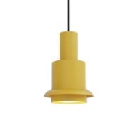 Bild von DCW Editions Chaumont Pendelleuchte Ø: 15 cm - Edelstahl/Gelb