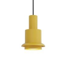 Bild von DCW Editions Chaumont Pendelleuchte Ø: 15 cm - Edelstahl/Gelb