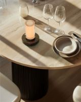 Bild von DCW Editions Frechin A Tisch Ø: 13 cm - Aluminium/Marmor