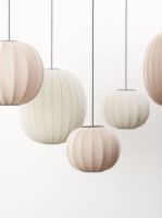 Bild von Made By Hand Knit-Wit Oval Pendelleuchte Ø: 57 cm - Perlweiß