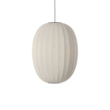 Bild von Made By Hand Knit-Wit Oval High Pendelleuchte Ø: 65 cm - Perlweiß