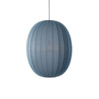 Bild von Made By Hand Knit-Wit Oval High Pendant Ø: 65 cm - Blauer Stein