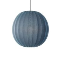 Bild von Made By Hand Knit-Wit Runder Anhänger Ø: 75 cm - Blauer Stein