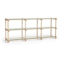 Bild von HAY Woody Column Low 2.0 B: 206,5 cm - Seifenbehandelte Eiche/Glas