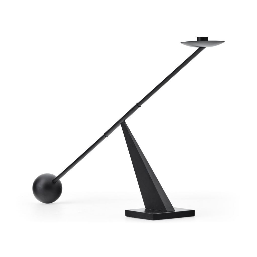 Bild von Audo Copenhagen Interconnect Kerzenhalter Klein H: 25,5 cm - Stahl/Schwarz