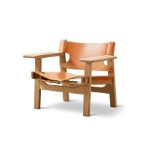Bild von Fredericia Furniture 2226 Der spanische Stuhl von Børge Mogensen – Naturleder/geölte Eiche