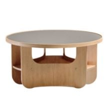 Bild von Bent Hansen Vido Couchtisch Ø: 81,5 cm - Geölte Eiche/Graues Laminat