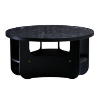 Bild von Bent Hansen Vido Couchtisch Ø: 81,5 cm - Schwarze Esche/Schwarzer Marmor