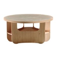 Bild von Bent Hansen Vido Couchtisch Ø: 81,5 cm - Geölte Eiche/Heller Marmor