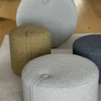 Bild von We Do Wood Designbite Pouf Höhe: 33 cm - Polyester/Natur