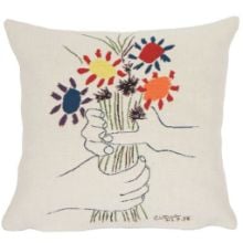 Bild von Poulin Design Picasso Pude 45x45 cm - Blumen und Hände