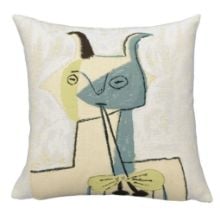 Bild von Poulin Design Picasso Pude 45x45 cm – Gelber und blauer Faun, der die Diaule spielt (1946)