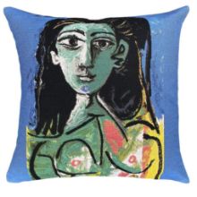 Bild von Poulin Design Picasso Pude 45x45 cm - Büste der Frau Jaqueline (1963)