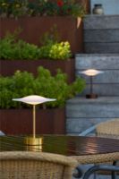 Bild von Piet Hein Sinus 22 Tragbare Tischleuchte H: 25 cm - Aluminium/Messing