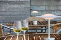 Bild von Piet Hein Sinus 22 Tragbare Tischleuchte H: 25 cm - Aluminium/Stahl