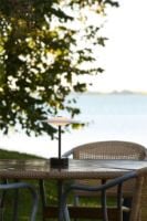 Bild von Piet Hein Sinus 22 Tragbare Tischleuchte H: 25 cm - Aluminium/Schwarz