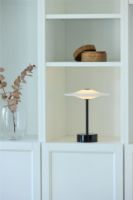 Bild von Piet Hein Sinus 22 Tragbare Tischleuchte H: 25 cm - Aluminium/Schwarz