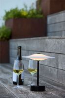 Bild von Piet Hein Sinus 22 Tragbare Tischleuchte H: 25 cm - Aluminium/Schwarz