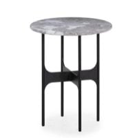 Bild von Wendelbo Floema Kleiner Couchtisch Ø: 40 cm – Grauer Marmor