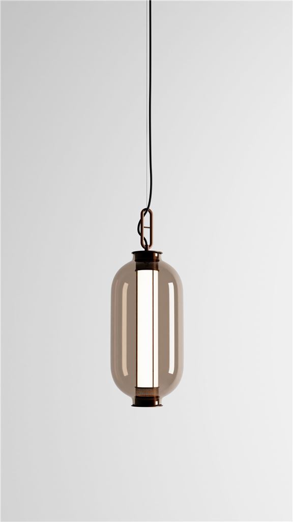 Bild von Außenanhänger Ø: 27 cm – Dunkelbraun/Bernstein