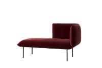 Bild von Woud Nakki Lobby Chaiselongue Rechtes Modul L: 150 cm - Bordeaux Rød