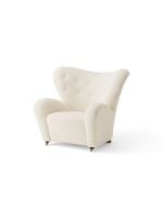 Bild von Audo Copenhagen The Tired Man Loungesessel H: 88 cm - Dunkel gebeizte Eiche/Baena 14