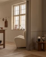 Bild von Audo Copenhagen The Tired Man Loungesessel H: 88 cm - Dunkel gebeizte Eiche/Baena 14