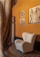 Bild von Audo Copenhagen The Tired Man Loungesessel H: 88 cm - Dunkel gebeizte Eiche/Baena 14