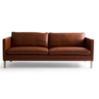 Bild von Mogens Hansen MH276 3-Sitzer-Sofa L: 210 cm - Baltique Anilinleder/Dunkelbraun
