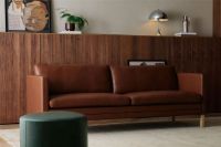 Bild von Mogens Hansen MH276 3-Sitzer-Sofa L: 210 cm - Baltique Anilinleder/Dunkelbraun