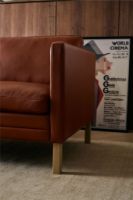 Bild von Mogens Hansen MH276 3-Sitzer-Sofa L: 210 cm - Baltique Anilinleder/Dunkelbraun