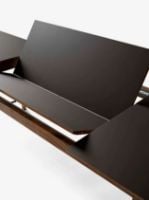 Bild von &Tradition Patch HW1 Ausziehbarer Tisch 180x90 cm - Geölte Eiche m. Beige Arizona 0748 Fenix Nano Laminat & Messing