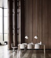 Bild von &Tradition Patch HW1 Ausziehbarer Tisch 180x90 cm - Geölte Eiche m. Beige Arizona 0748 Fenix Nano Laminat & Messing