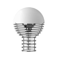 Bild von Verpan Wire Tragbare Lampe H: 25 cm - Aluminium/Weiß
