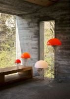 Bild von Verpan Wire Tragbare Lampe H: 25 cm - Aluminium/Orange