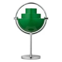 Bild von GUBI x Jacobsen Furniture Multi-Lite Limited Special Edition Tragbare Lampe H: 30 cm - Chrom/Kleegrün