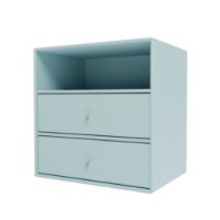 Bild von Montana Mini 1006 Modul mit 2 Schubladen 35x35 cm - 148 Flint