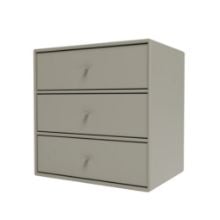Bild von Montana Mini 1007 Modul mit 3 Schubladen 35x35 cm - 144 Fenchel