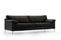 Bild von Mogens Hansen MH2163 4-Sitzer-Sofa L: 254 cm - Premium-Leder / Schwarz