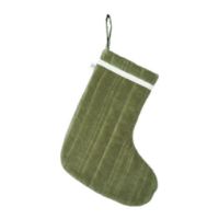 Bild von Ferm Living Vari Gesteppter Weihnachtsstrumpf H: 40 cm - Baumwolle/Khaki