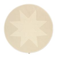 Bild von Ferm Living Vela Sternen-Weihnachtsbaumdecke Ø: 120 cm - Baumwolle/Natur