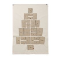 Bild von Ferm Living Kiefer Adventskalender Maxi 125x90 cm - Baumwolle/Natur