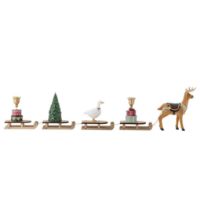 Bild von Bloomingville Dasher Deko-Kerzenständer, Länge: 87 cm – Mehrfarbig