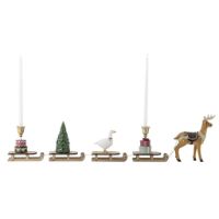 Bild von Bloomingville Dasher Deko-Kerzenständer, Länge: 87 cm – Mehrfarbig