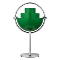 Bild von GUBI x Jacobsen Furniture Multi-Lite Limited Special Edition Tragbare Lampe H: 30 cm - Chrom/Kleegrün